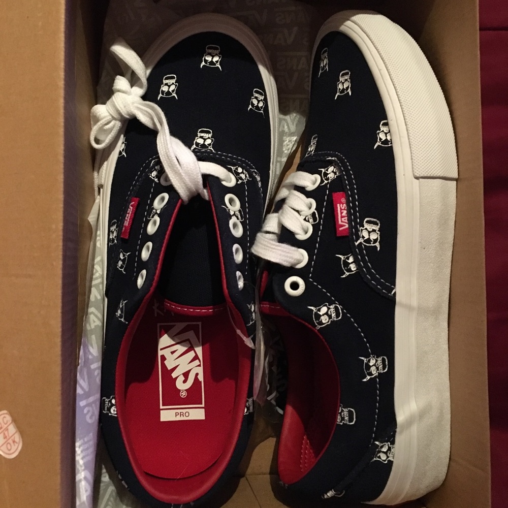 NEW Kader Sylla Vans 6.5M Navy/Red